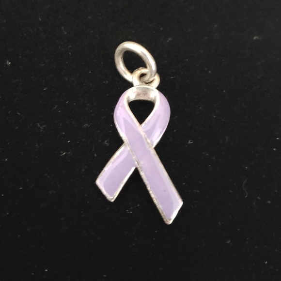 Beaucoup Designs Pancreatic Cancer Ribbon Charm - Picture 1 of 2